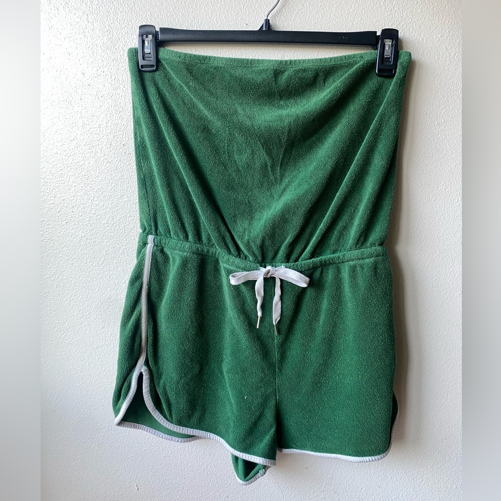 Forever 21 Green Strapless Romper